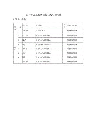 园林小品工程质量标准及检验方法.docx
