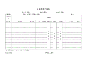 外墙清洗记录单.docx