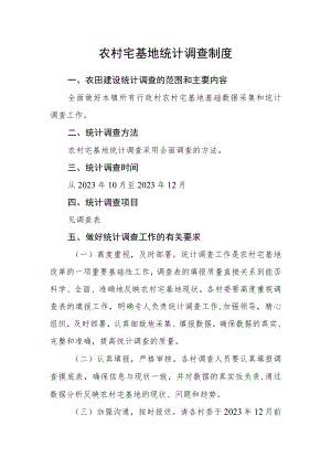 农村宅基地统计调查制度.docx