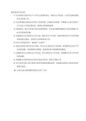 副经理岗位安全责任制.docx