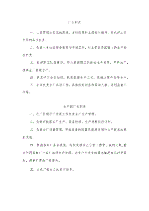 厂长职责、生产副厂长职责.docx