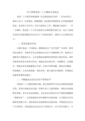 应急管理宣传科党员干部学习贯彻党的二十大精神个人心得体会 （汇编4份）.docx