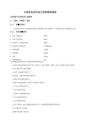 大型发电项目施工特殊管理措施.docx