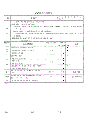 接插件-来料检验规范.docx