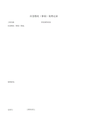 应急情况（事故）处理记录.docx