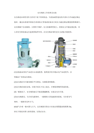 安全阀的工作原理及安装.docx