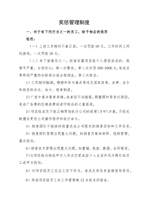 奖惩管理制度（模版一）.docx