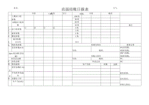 店面结账日报表.docx