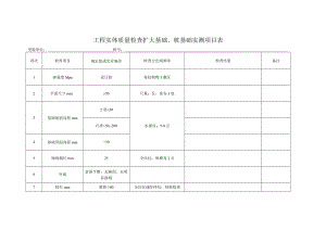 工程实体质量检查扩大基础、桩基础实测项目表.docx