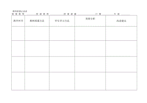 教师授课方法及学生学习方式观察表.docx