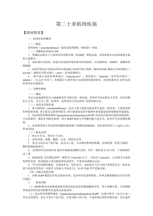 山东一医大神经病学应试指导20肌肉疾病.docx