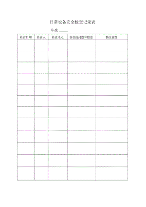 日常设备安全检查记录表.docx