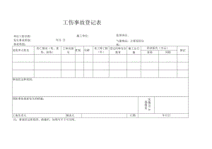 工伤事故登记表.docx