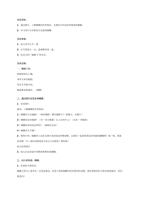 幼儿园《大班装饰画：蝴蝶和鸟》教案.docx