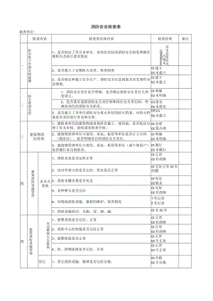 建筑施工消防安全检查表.docx