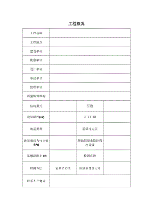 岩基钻芯法试验工程概况表.docx