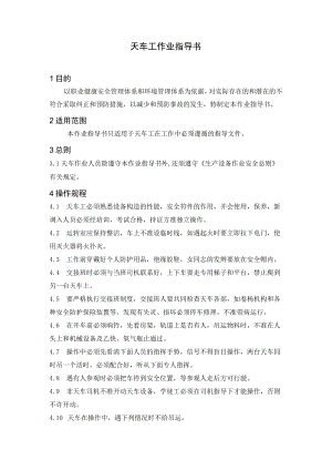 天车工作业指导书.docx