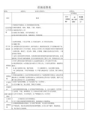 店面巡查表（标准模版）.docx