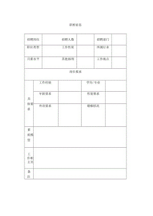 岗位需求表.docx