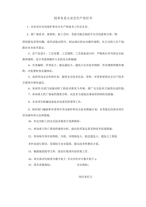 技术负责人安全生产责任书.docx