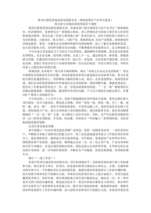 抓项目抓投资就是抓发展抓未来（调研稳增长产业项目建设）附支持专业镇高质量发展若干细则.docx
