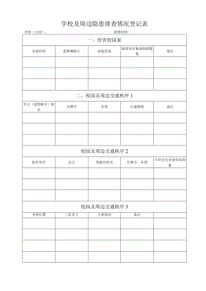 学校及周边隐患排查情况登记表.docx