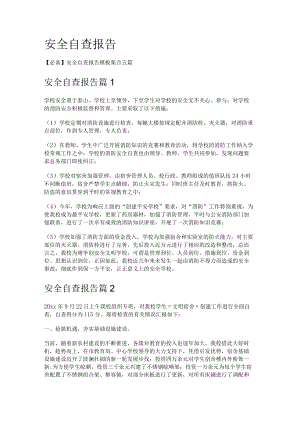 安全自查报告.docx