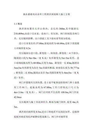 抽水蓄能电站水库工程泄洪洞混凝土施工方案.docx
