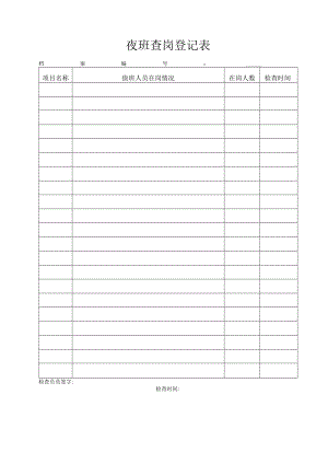 夜班查岗登记表.docx