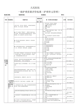 护理单元管理质量考核评分标准.docx