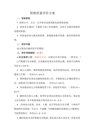 学前教育保教质量评价方案.docx