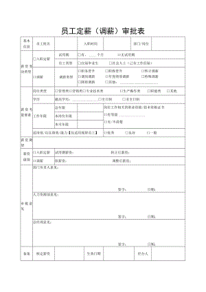 员工定薪（调薪）审批表.docx