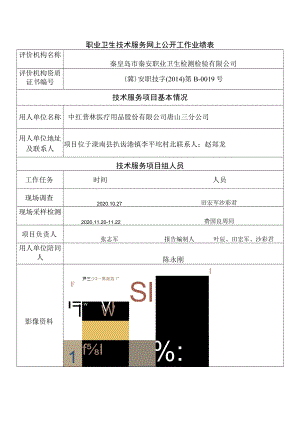 职业卫生技术服务网上公开工作业绩表.docx
