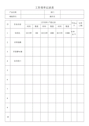 工作效率记录表.docx