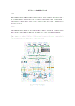 聚光科技污水处理智能化管理解决方案.docx