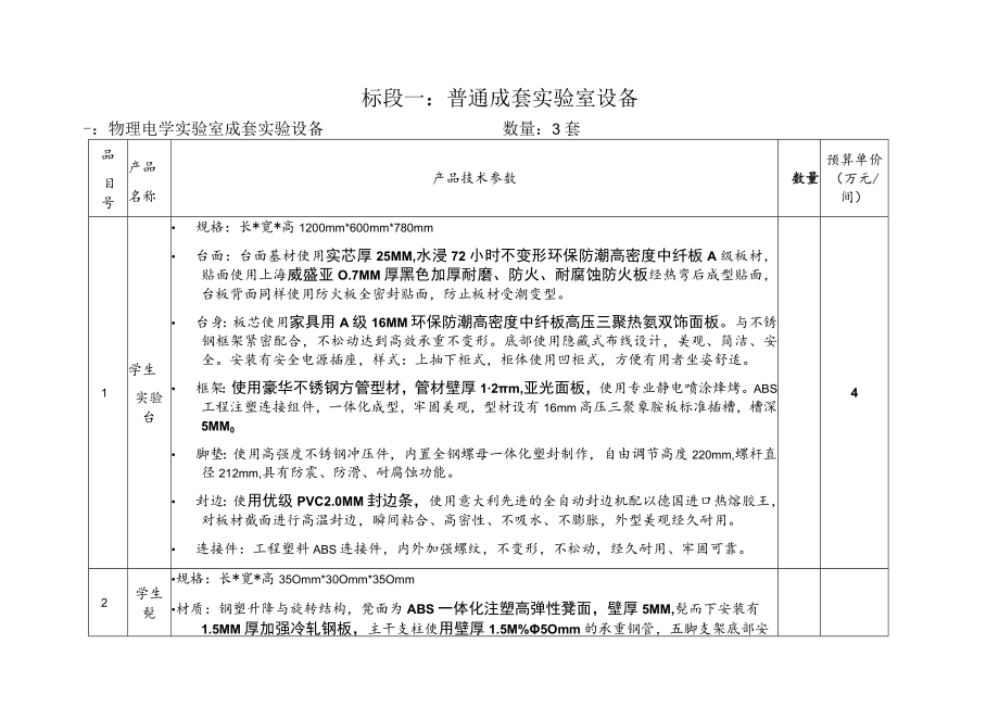 标段一:普通成套实验室设备.docx_第1页