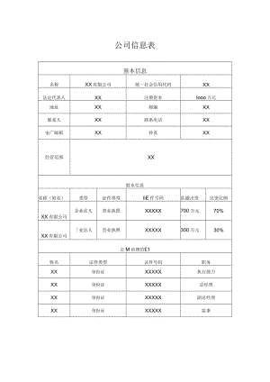 公司信息表.docx