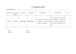 不合格报告说明.docx