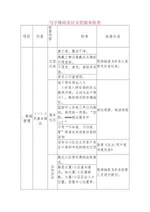 写字楼商业区安管服务检查.docx