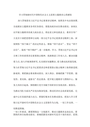 单位一般手学习贯彻新时代中国特色社会主义思想主题教育心得感悟合辑三篇.docx