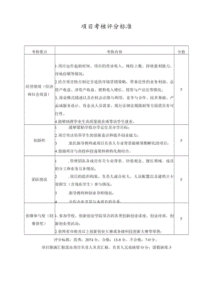 分值项目考核评分标准.docx
