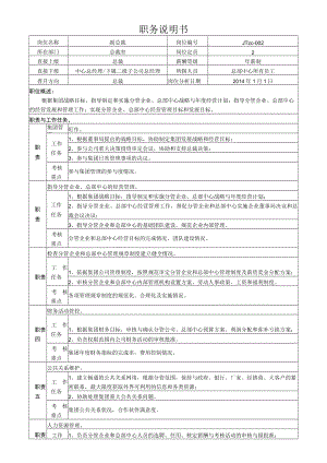 2集团副总裁岗位说明书.docx