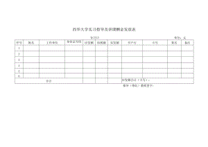 西华大学实习指导及讲课酬金发放表.docx