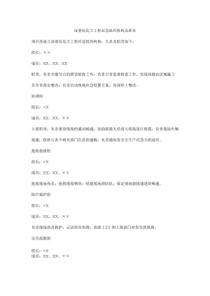 深基坑危大工程应急组织机构及职责.docx