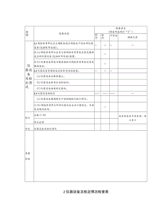 仪器设备及检定情况检查表.docx