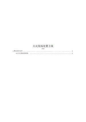火灾现场处置方案（物业管理）.docx