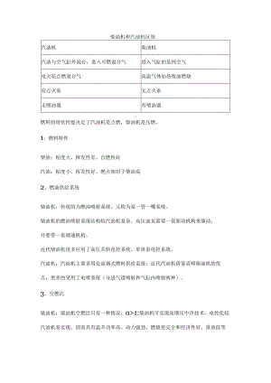 柴油机和汽油机区别.docx