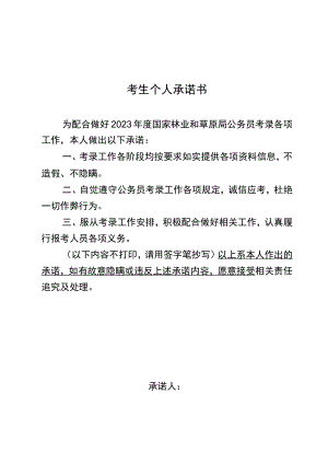 考生个人承诺书.docx