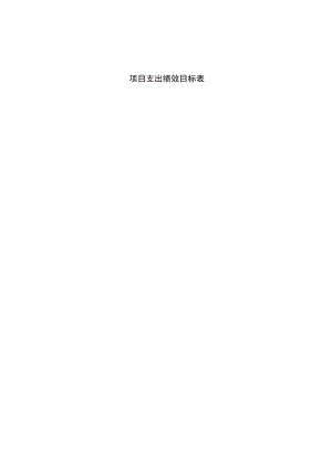 项目支出绩效目标表.docx
