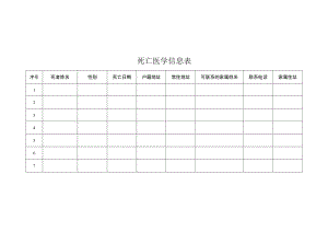 死亡医学信息表.docx